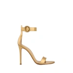 Gianvito Rossi Portofino 105 Sandals in Gold Nappa | Sandals
