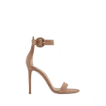 Gianvito Rossi Portofino 105 Sandals in Praline Suede | Sandals
