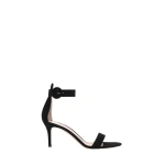 Gianvito Rossi Portofino 70 Sandals in Black Suede | Sandals