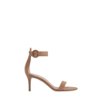 Gianvito Rossi Portofino 70 Sandals in Praline Suede | Sandals