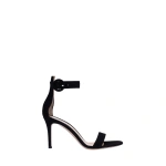 Gianvito Rossi Portofino 85 Sandals in Black Suede | Sandals