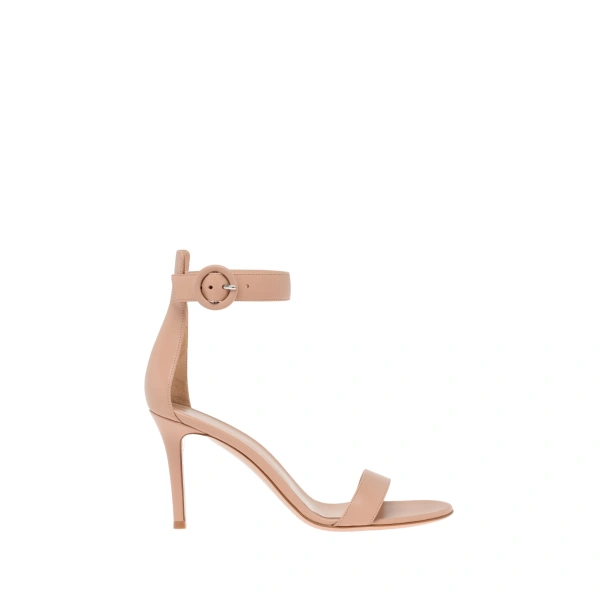 Gianvito Rossi Portofino 85 Sandals in Peach Nappa | Sandals