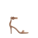 Gianvito Rossi Portofino 85 Sandals in Praline Suede | Sandals