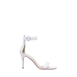 Gianvito Rossi Portofino 85 Sandals in White Nappa | Sandals