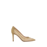 Gianvito Rossi Rania 85 Pumps in Gold Organza | Pumps