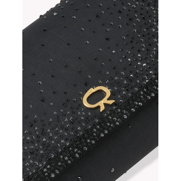 Gianvito Rossi Rania Clutch in Black, view 5 | Clutch Bags