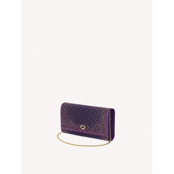 Gianvito Rossi Rania Clutch in Purple, view 4 | Clutch Bags