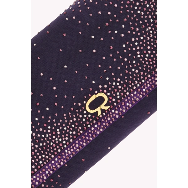 Gianvito Rossi Rania Clutch in Purple, view 5 | Clutch Bags