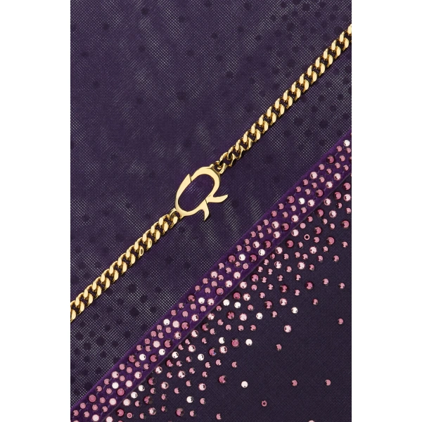 Gianvito Rossi Rania Clutch in Purple, view 6 | Clutch Bags