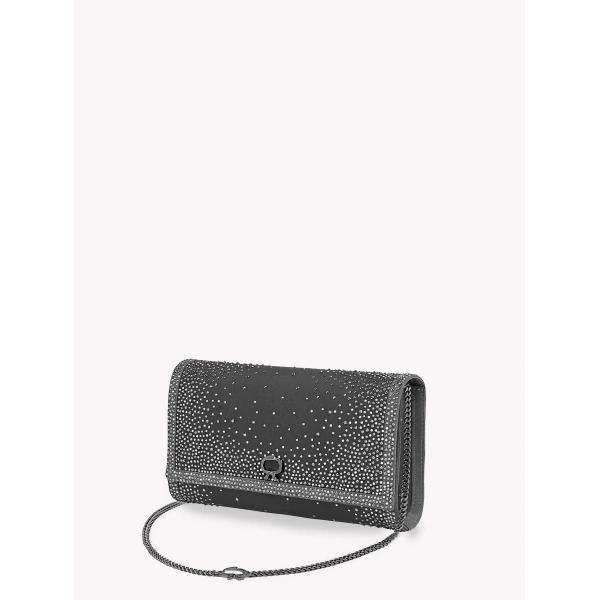 Gianvito Rossi Rania Clutch in Silver and Black, view 4 | Clutch Bags