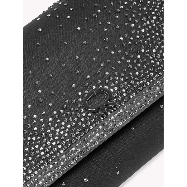 Gianvito Rossi Rania Clutch in Silver and Black, view 5 | Clutch Bags