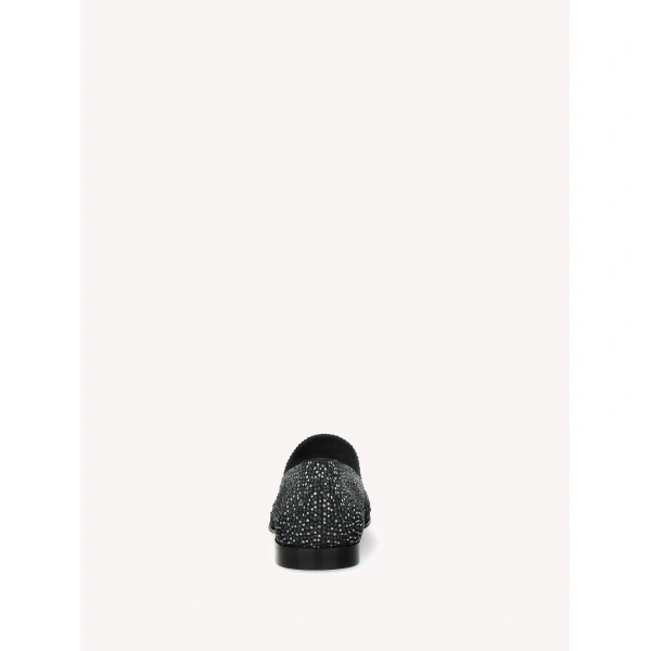 Gianvito Rossi Rania Loafers in Black Organza, view 4 | Loafers