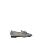 Gianvito Rossi Rania Loafers in Grey Organza | Loafers