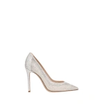 Gianvito Rossi Rania Pumps in Off White Organza | Pumps