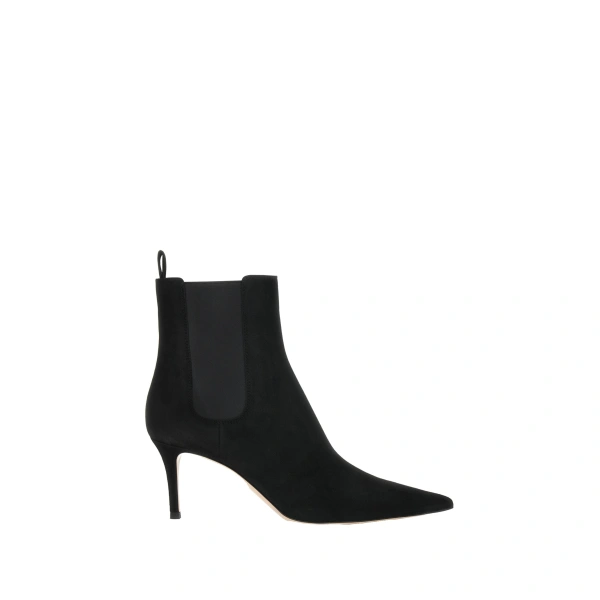 Gianvito Rossi Riley Ankle Boots in Black Suede | Ankle Boots