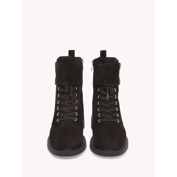 Gianvito Rossi Ripley Ankle Boots in Mocha Suede, view 3 | Ankle Boots
