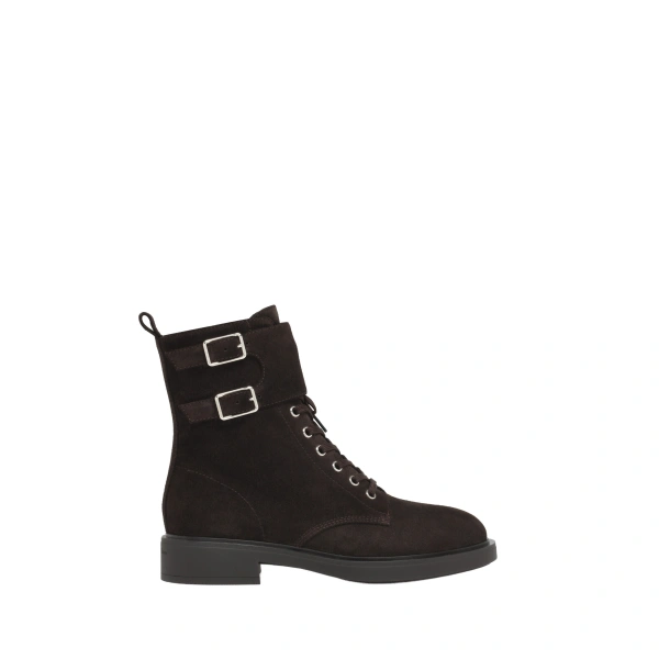 Gianvito Rossi Ripley Ankle Boots in Mocha Suede | Ankle Boots