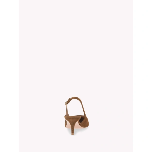 Gianvito Rossi Robbie 55 Slingbacks in Texas Suede, view 4 | Slingbacks