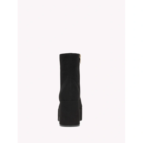 Gianvito Rossi Sally Ankle Boots in Black Suede, view 4 | Ankle Boots