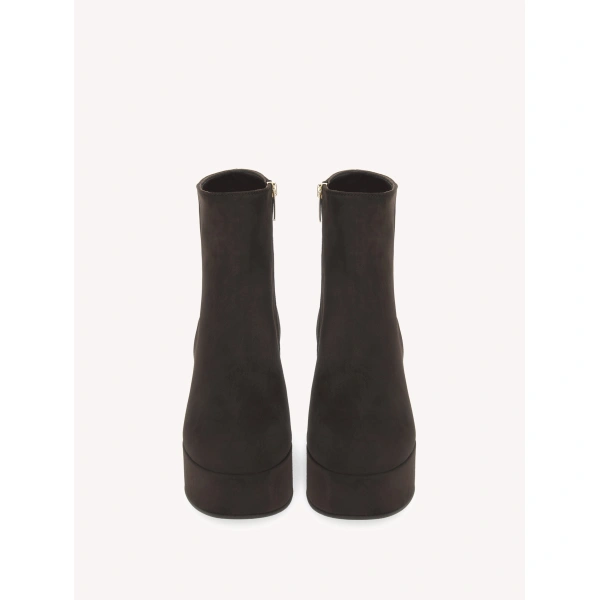 Gianvito Rossi Sally Ankle Boots in Mocha, view 3 | Ankle Boots