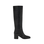 Gianvito Rossi Santiago 60 Knee-High Boots in Black Leather | Knee-High Boots