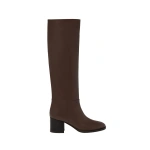 Gianvito Rossi Santiago 60 Knee-High Boots in Brown Leather | Knee-High Boots