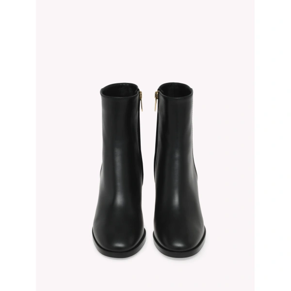 Gianvito Rossi Santiago Ankle Boots in Black Leather, view 3 | Ankle Boots