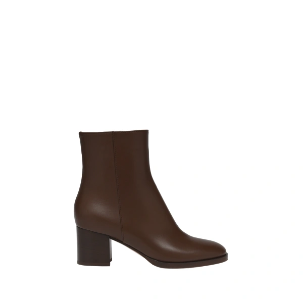 Gianvito Rossi Santiago Ankle Boots in Brown Leather | Ankle Boots