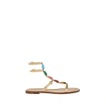 Gianvito Rossi Shanti 05 Flats in Gold Nappa | Flats