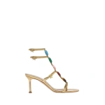Gianvito Rossi Shanti 70 Sandals in Gold Nappa | Sandals