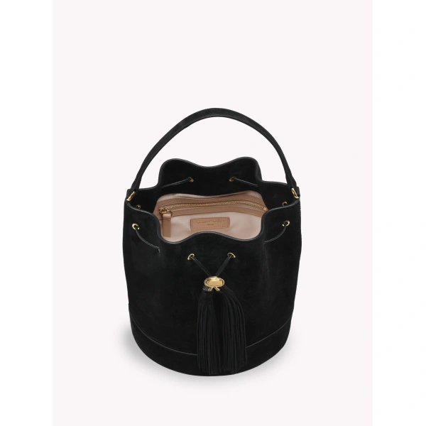 Gianvito Rossi Sienna 22 Bucket Bag in Black, view 5 | Bucket Bags