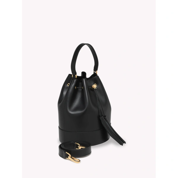 Gianvito Rossi Sienna 22 Bucket Bag in Black, view 3 | Bucket Bags