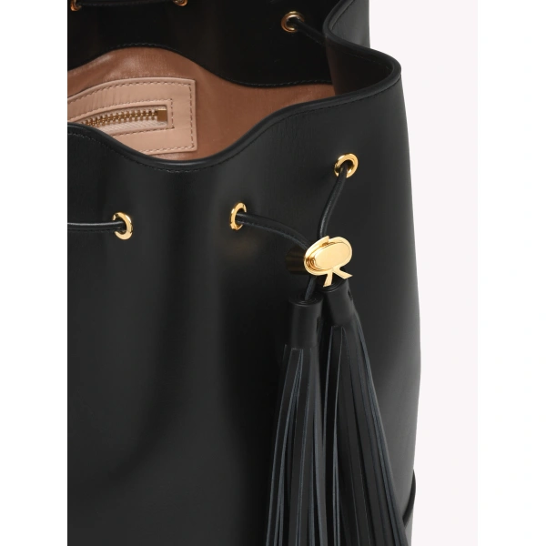 Gianvito Rossi Sienna 22 Bucket Bag in Black, view 4 | Bucket Bags