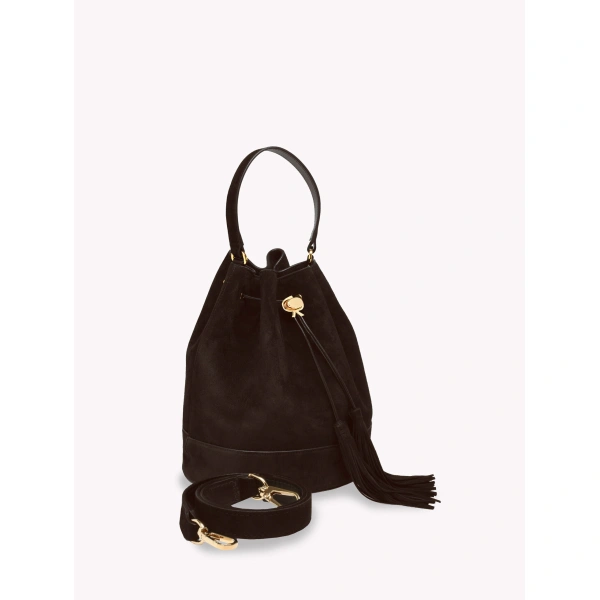 Gianvito Rossi Sienna 22 Bucket Bag in Mocha, view 3 | Bucket Bags