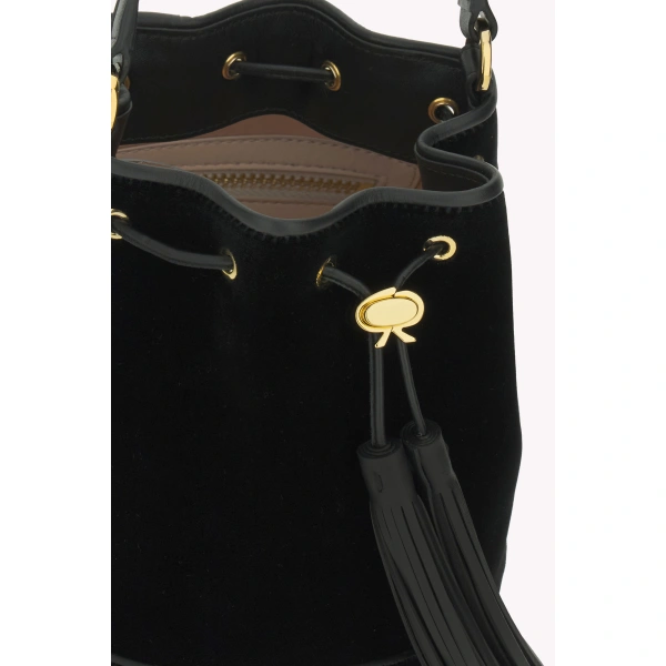Gianvito Rossi Sienna Bucket Bag in Black, view 4 | Bucket Bags