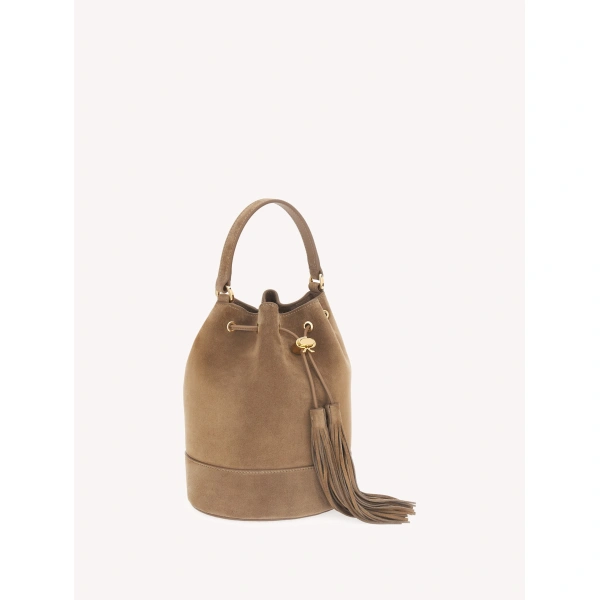 Gianvito Rossi Sienna Bucket Bag in Camel, view 2 | Bucket Bags