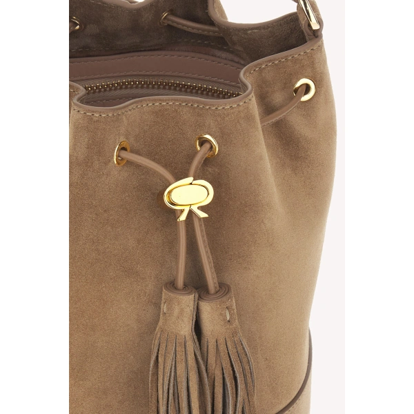 Gianvito Rossi Sienna Bucket Bag in Camel, view 5 | Bucket Bags