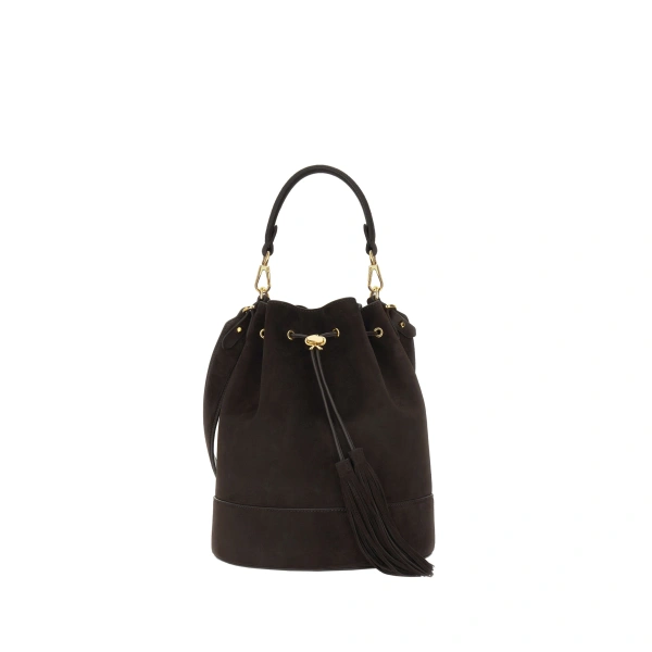 Gianvito Rossi Sienna Bucket Bag in Mocha | Bucket Bags