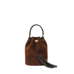 Gianvito Rossi Sienna Zaira Bucket Bag in Brown | Bucket Bags