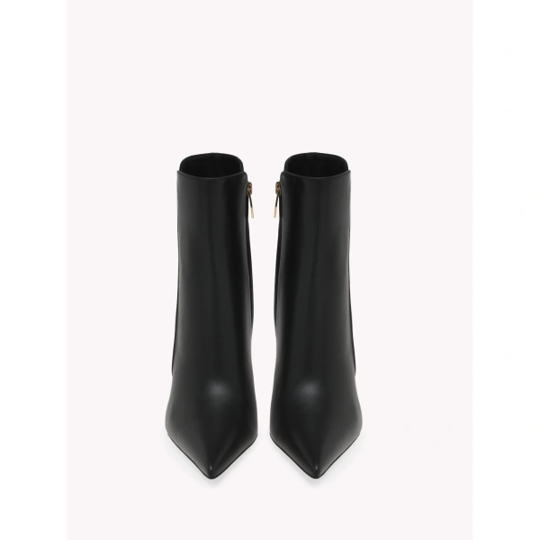 Gianvito Rossi Sofia Ankle Boots in Black Leather, view 3 | Ankle Boots