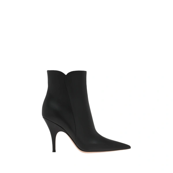 Gianvito Rossi Sofia Ankle Boots in Black Leather | Ankle Boots