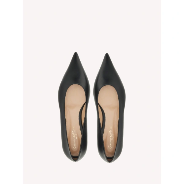 Gianvito Rossi Sofia Ballet Flats in Black Leather, view 3 | Ballet Flats
