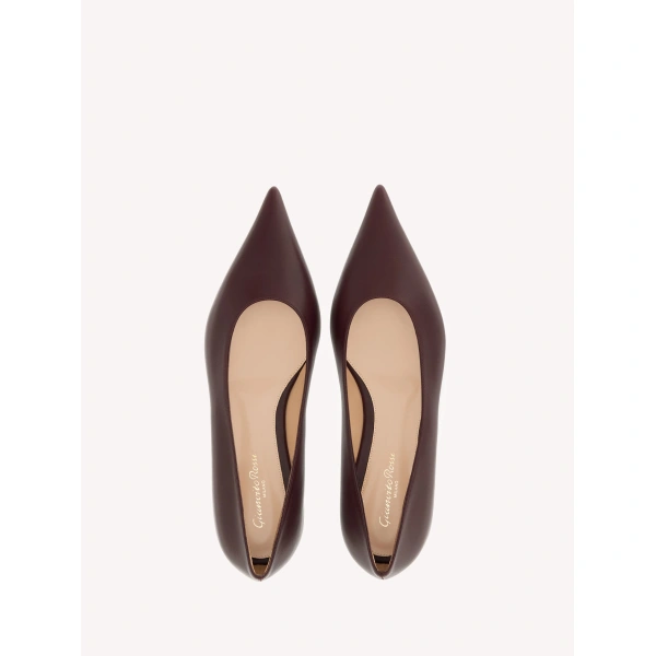 Gianvito Rossi Sofia Ballet Flats in Red Leather, view 3 | Ballet Flats