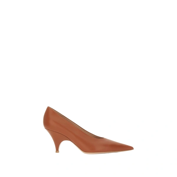 Gianvito Rossi Sofia Pumps in Brown Leather | Pumps