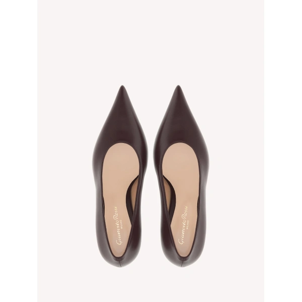 Gianvito Rossi Sofia Pumps in Red Leather, view 3 | Pumps