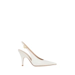 Gianvito Rossi Sofia Slingbacks in Off White Leather | Slingbacks