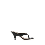 Gianvito Rossi Sofia Thong Sandals in Black Leather | Sandals