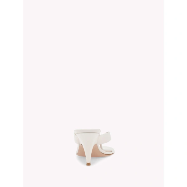 Gianvito Rossi Sofia Thong Sandals in Off White Leather, view 4 | Sandals