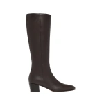 Gianvito Rossi Spencer Knee-High Boots in Mocha Leather | Knee-High Boots