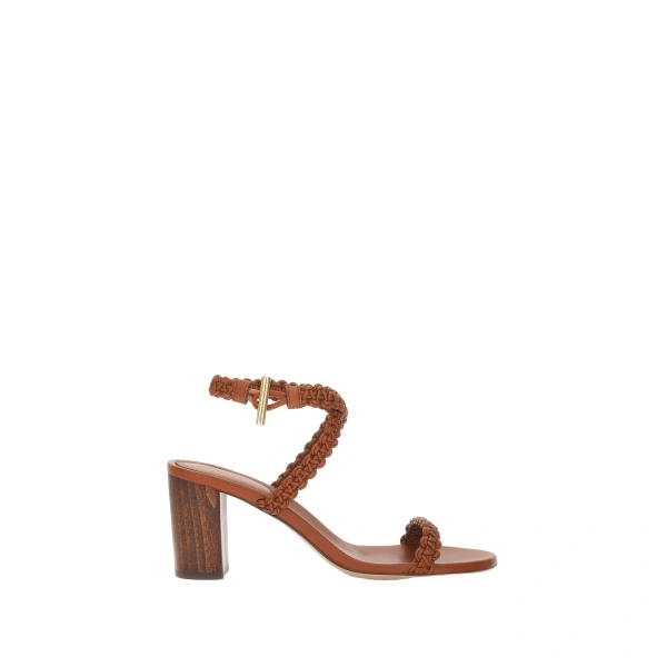Gianvito Rossi Ubud Sandals in Brown Nappa | Sandals